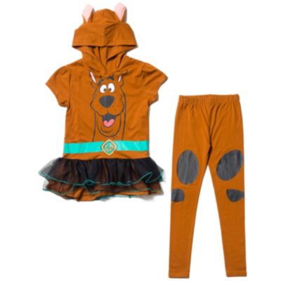 Детский костюм для косплея Scooby Doo: платье-футболка и леггинсы