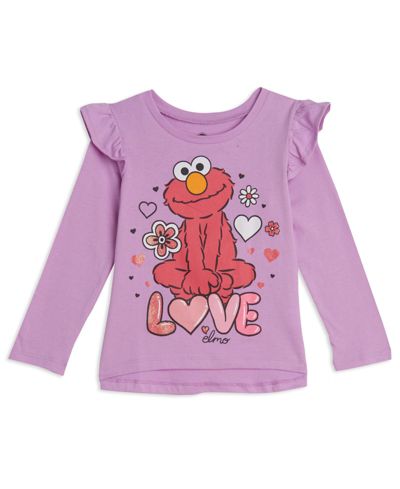 Детские футболки Sesame Street Girls 2 Pack Peplum Long Sleeve