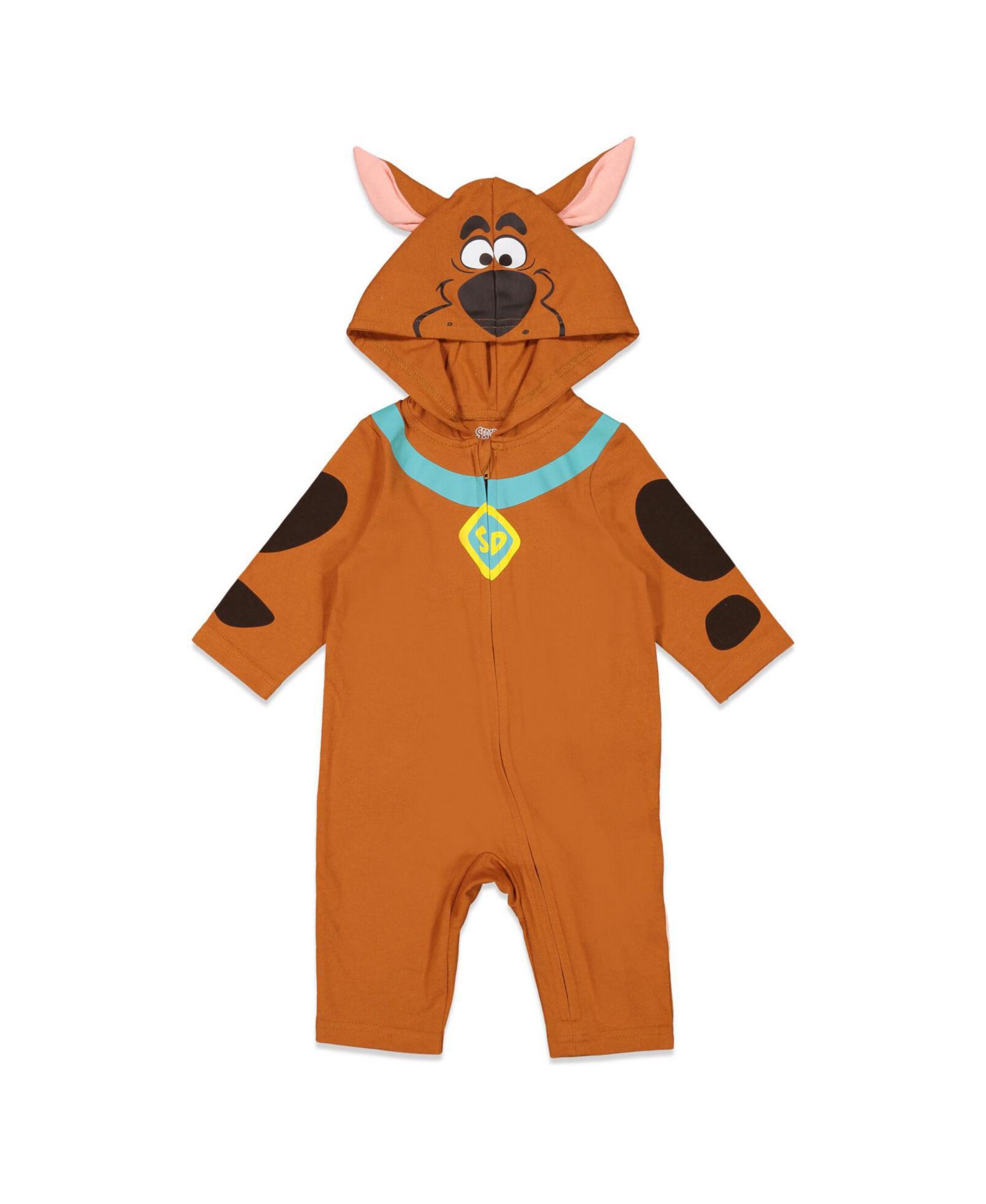 Scooby Doo детский комбинезон-костюм на молнии для мальчиков (2T-4T)