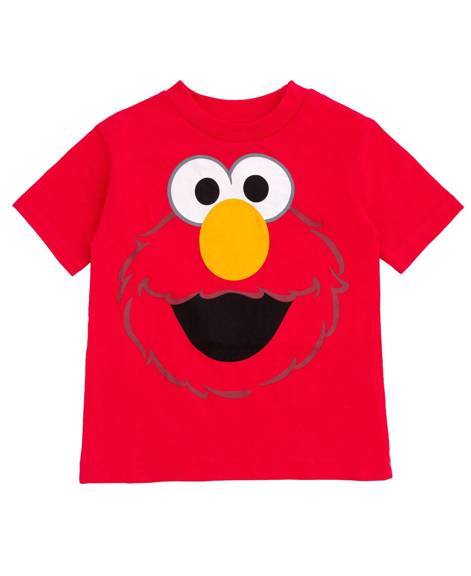 Sesame Street Baby Boys Bert Ernie Elmo Cookie Bird Oscar the Grouch Graphic T-Shirts to