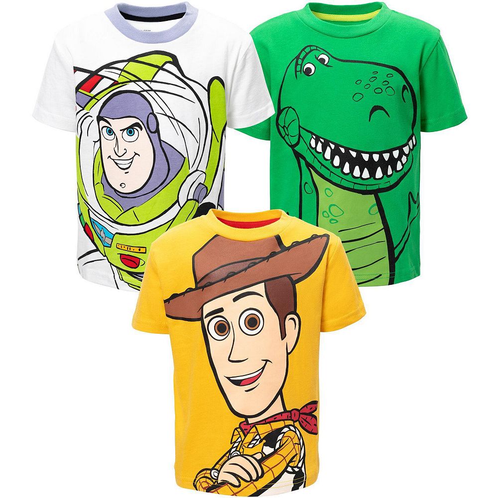 Toy Story Toddler Boys Boys(2T-5T) 3-Pack Short Sleeve T-Shirts