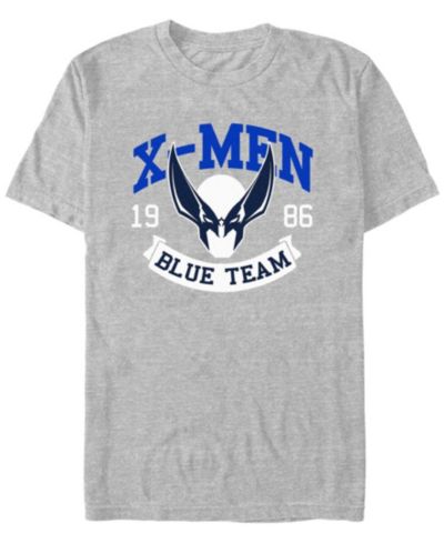 Fifth Sun Men's X-Men Wolverine Blue Team Short Sleeve T-Shirt