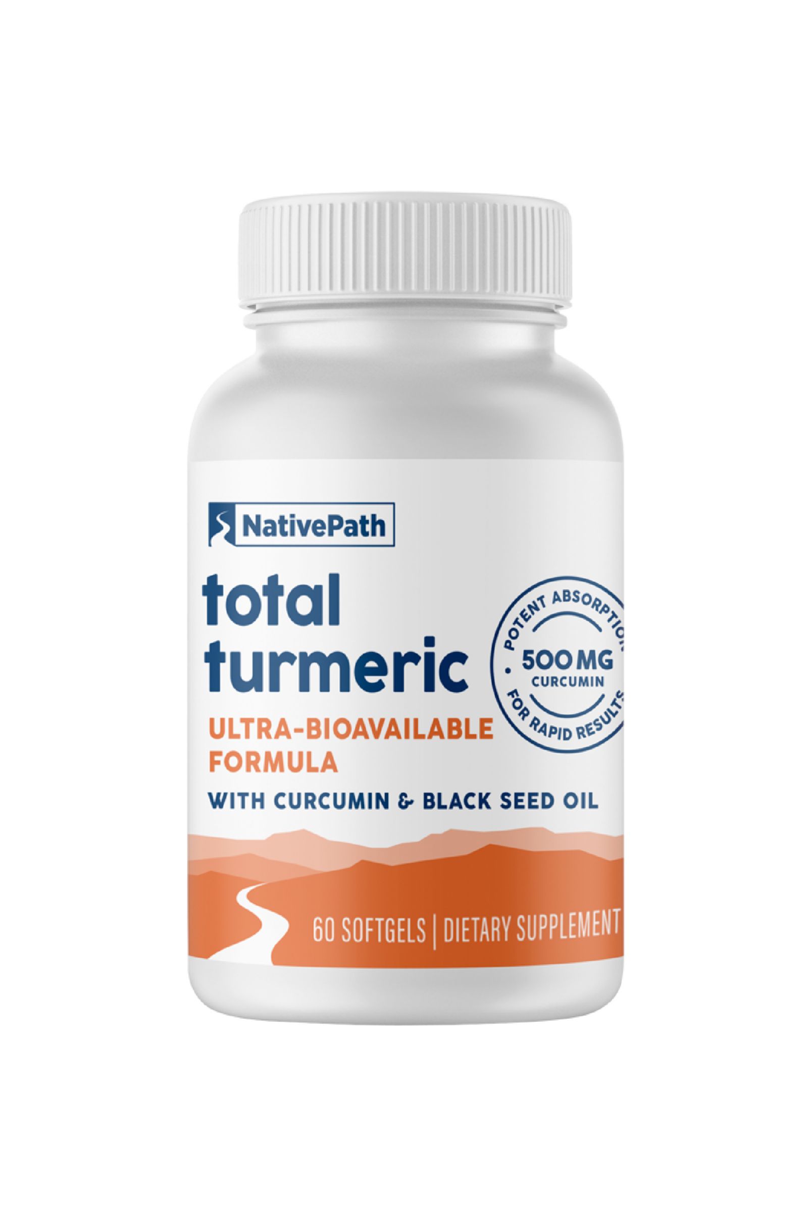 Биодобавка NativePath Turmeric Curcumin с Boswellia, 60 мягких капсул