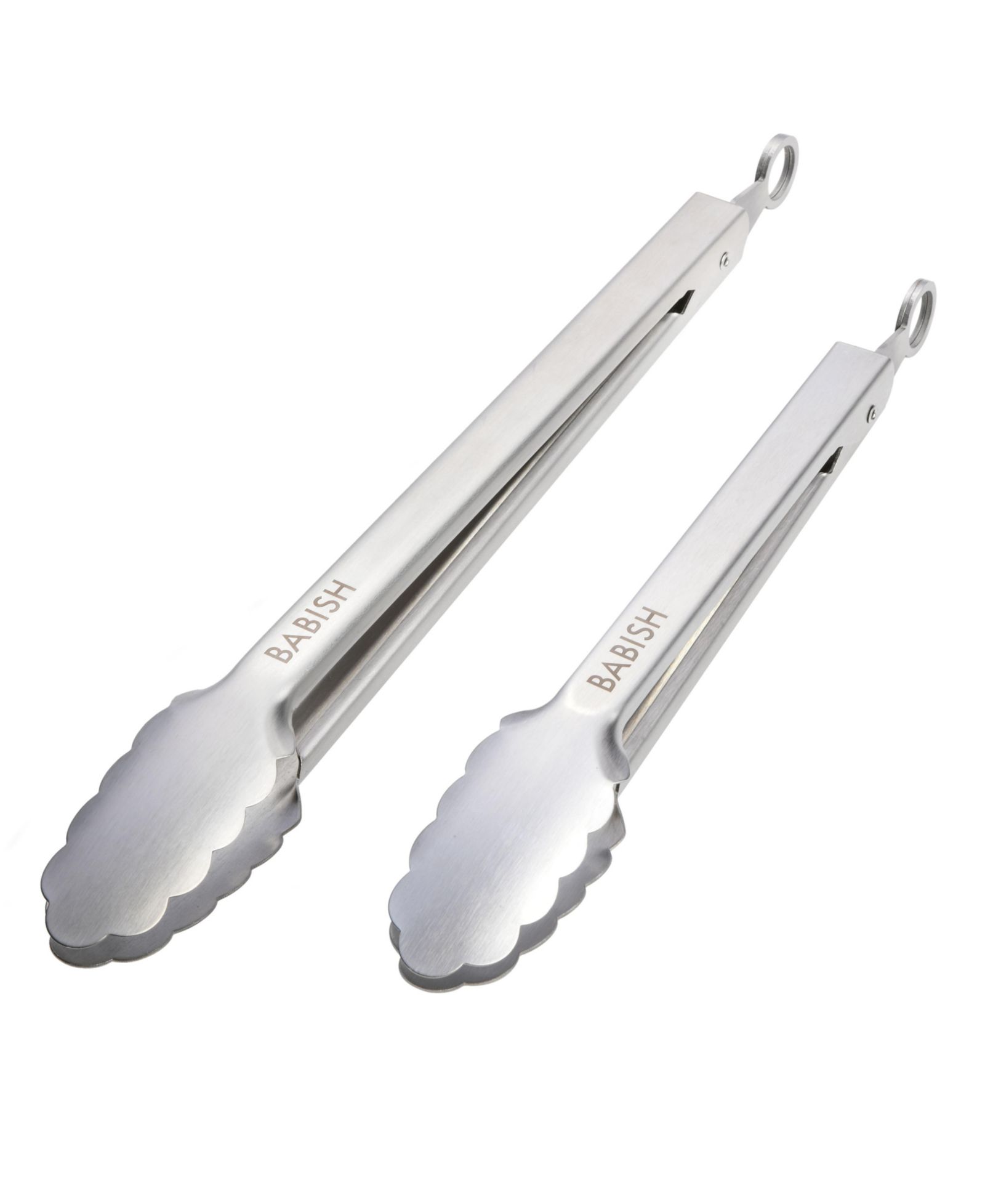 Babish Набор кухонных щипцов Locking Kitchen Tong, 12” & 9”, Stainless Steel