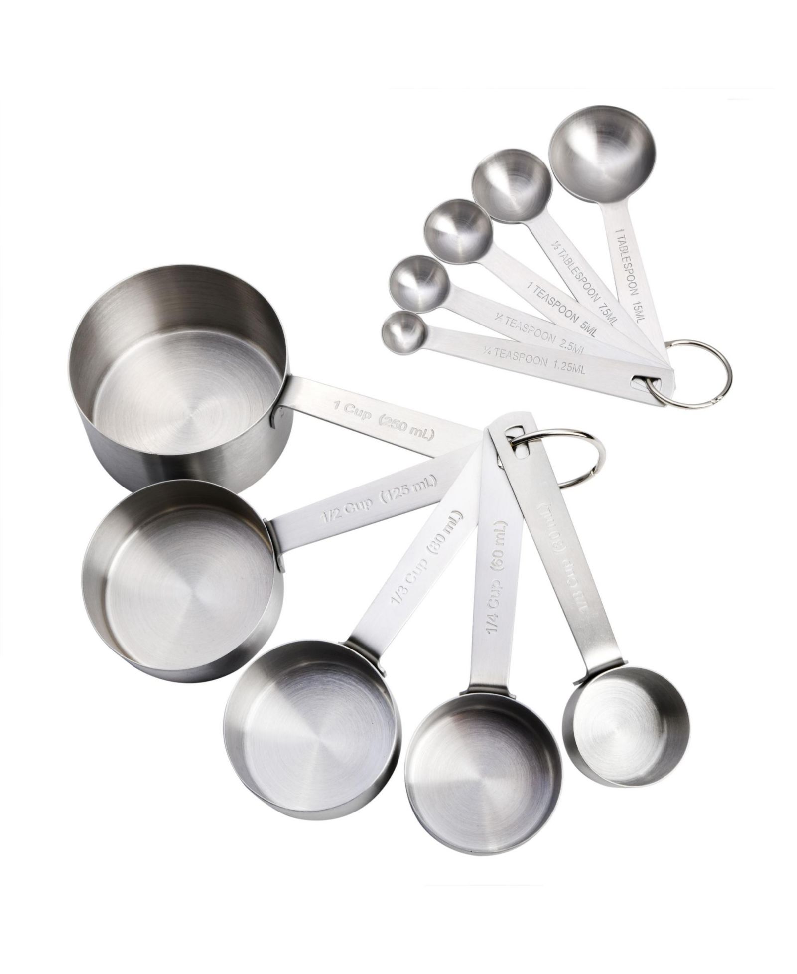 Babish 10-Piece Stainless Steel Measuring Cups & Spoon Set