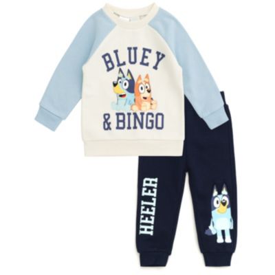 Bluey Boys' 2-Piece Fleece Sweatshirt and Pants Set