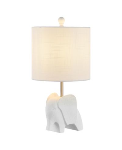 Koda 17.5" Eclectic Southwestern Resin/Iron Elephant LED Kids' Table Lamp, Yellow
