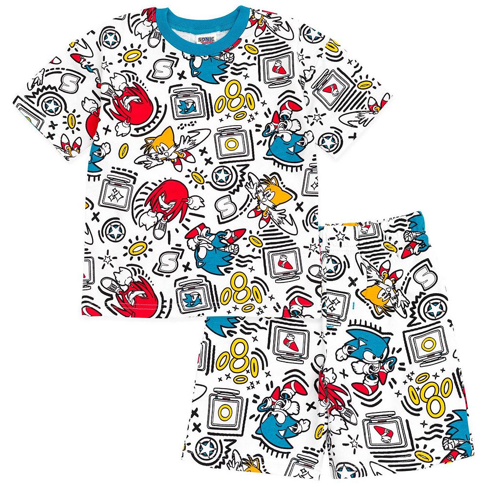 Sega Little Boys (4-16) Sonic the Hedgehog 2-Piece Tee and Shorts Set