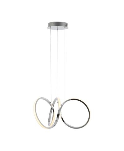 Подвесной светильник Jonathan Y Helix 24" 1-Light Contemporary Minimalist Aluminum Ribbon Integrated LED Pendant
