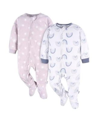 Детские комбинезоны Gerber Baby Girls Footed Blanket, 2-pack