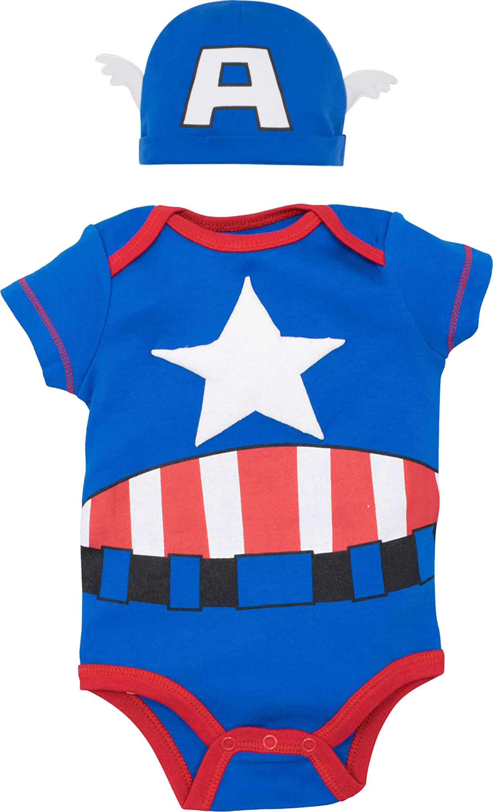 Детский комплект боди и шапки Avengers Cosplay Bodysuit and Hat Set