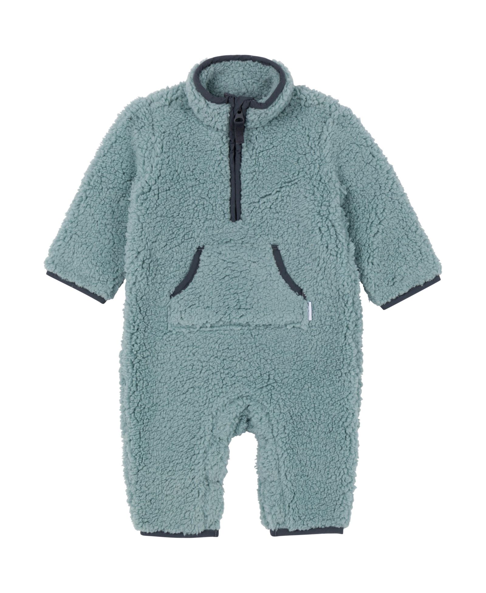 Gerber Baby Boys Fleece Romper with Half Zipper