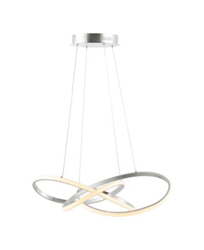 Alexia 25" Abstract Integrated LED Metal Adjustable Pendant, Gold Painting
