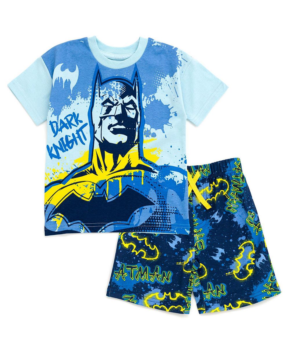 Мужской комплект из футболки и шорт для малышей (2T-5T) Justice League, 2 предмета