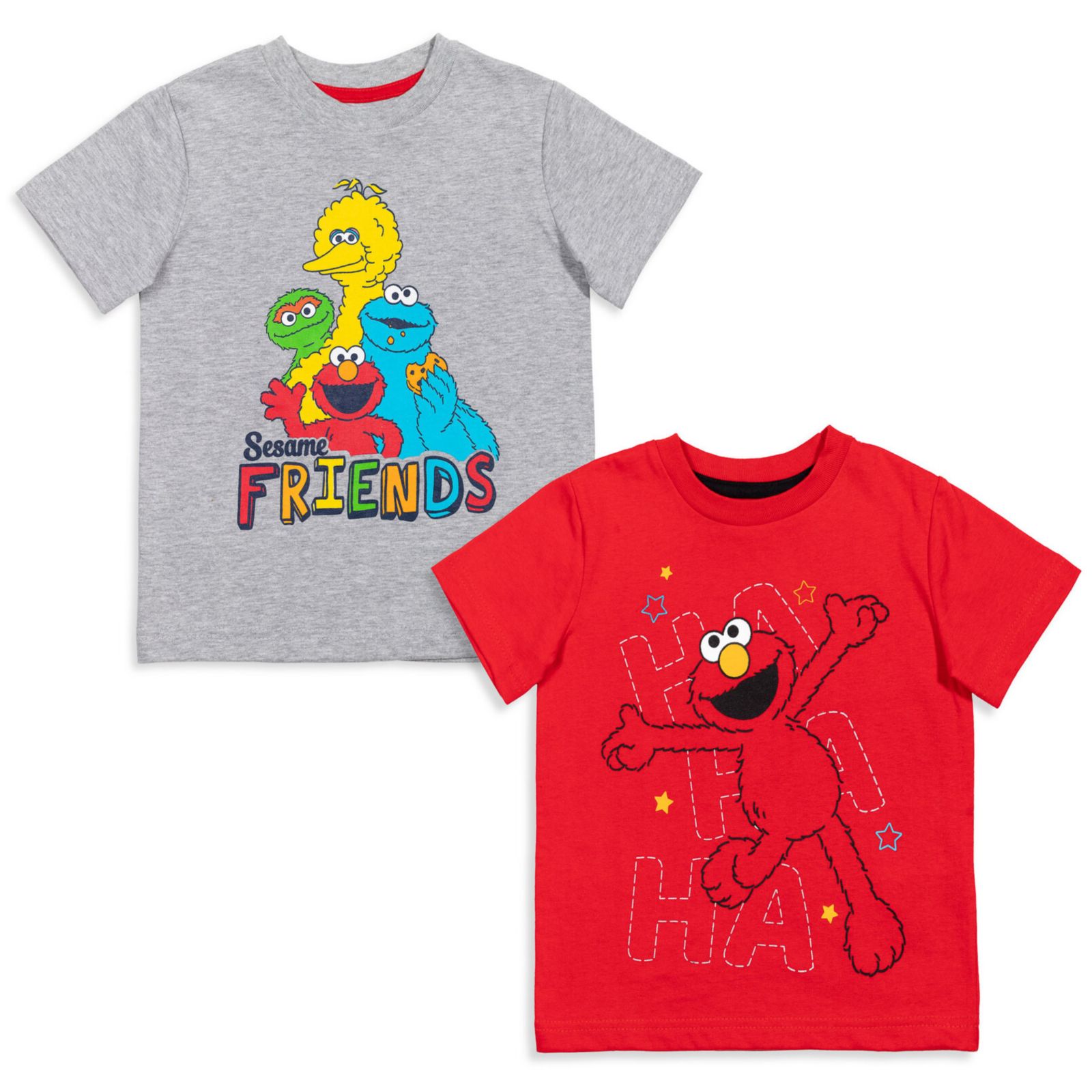 Sesame Street Набор из 2 футболок и книжки Elmo's Book of Friends для мальчиков