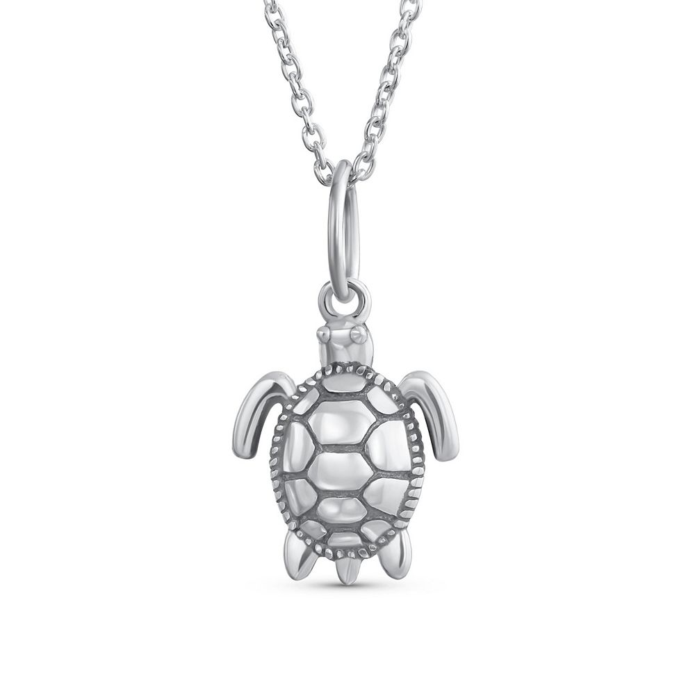 Кулон-ожерелье Bling Jewelry с морским черепашкой из стерлингового серебра 925 пробы