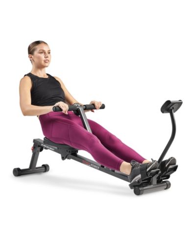 Гребной тренажер Sunny Health & Fitness Smart Compact Hydraulic с Bluetooth