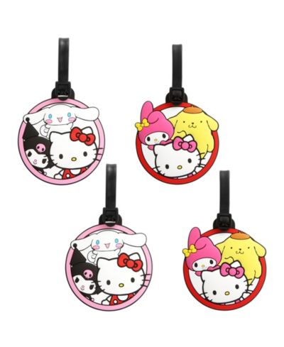 Sanrio Hello Kitty Luggage Tag Hello Kitty and Friends PVC Travel Tags Gifts - Set of 4