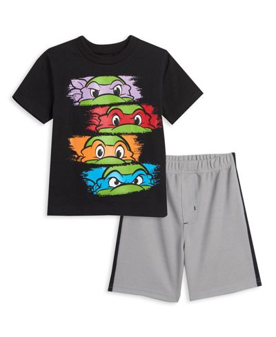 Комплект из 2 предметов Nickelodeon Toddler Boys Teenage Mutant Ninja Turtles Donatello Leonardo Michelangelo Raphael T-Shirt and Shorts Outfit Set