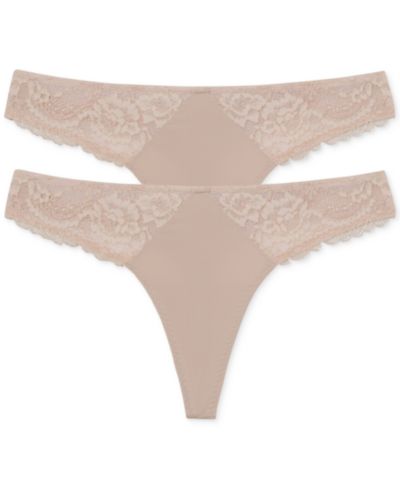 Skarlett Blue Женские бесшовные кружевные стринги, упаковка 2 шт