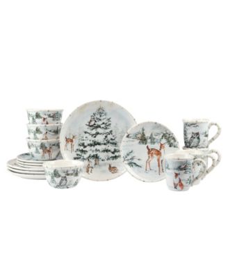 Certified International Winter's Frost набор столовой из 16 предметов