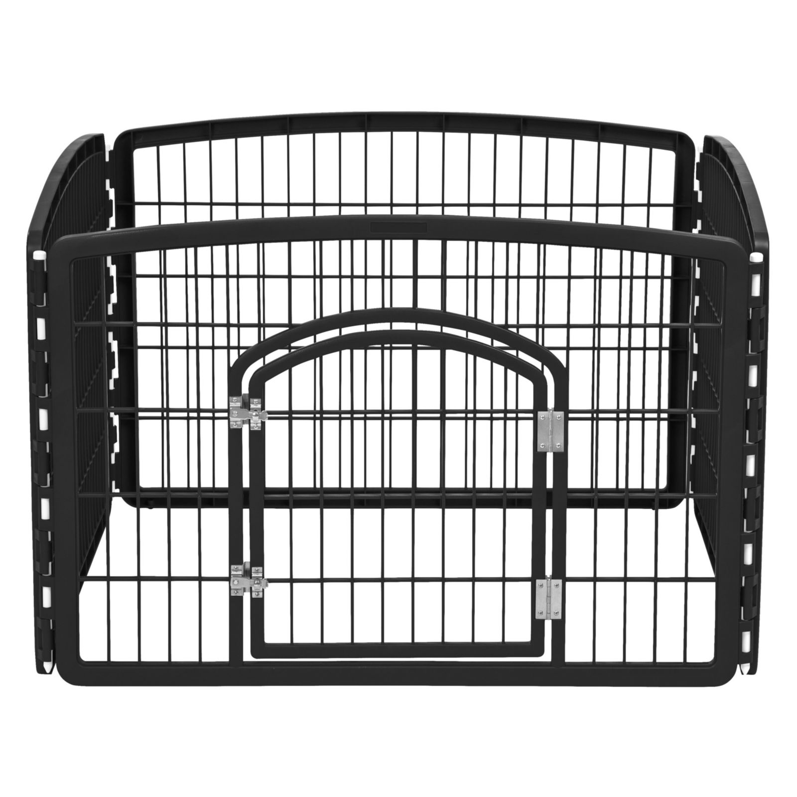 IRIS 24" Exercise 4-Panel Pet Playpen with Door, Dog Playpen, Puppy Playpen, for Small and Medium Dogs, Keep Pets Secure, Easy Assemble