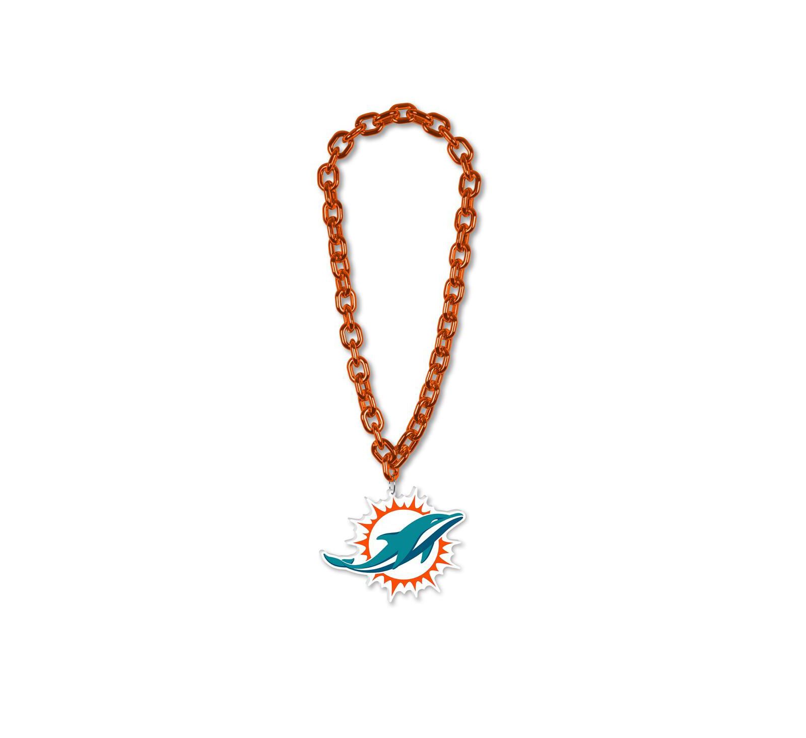 Пластиковое ожерелье Wincraft Miami Dolphins Big Chain Logo Plastic Necklace