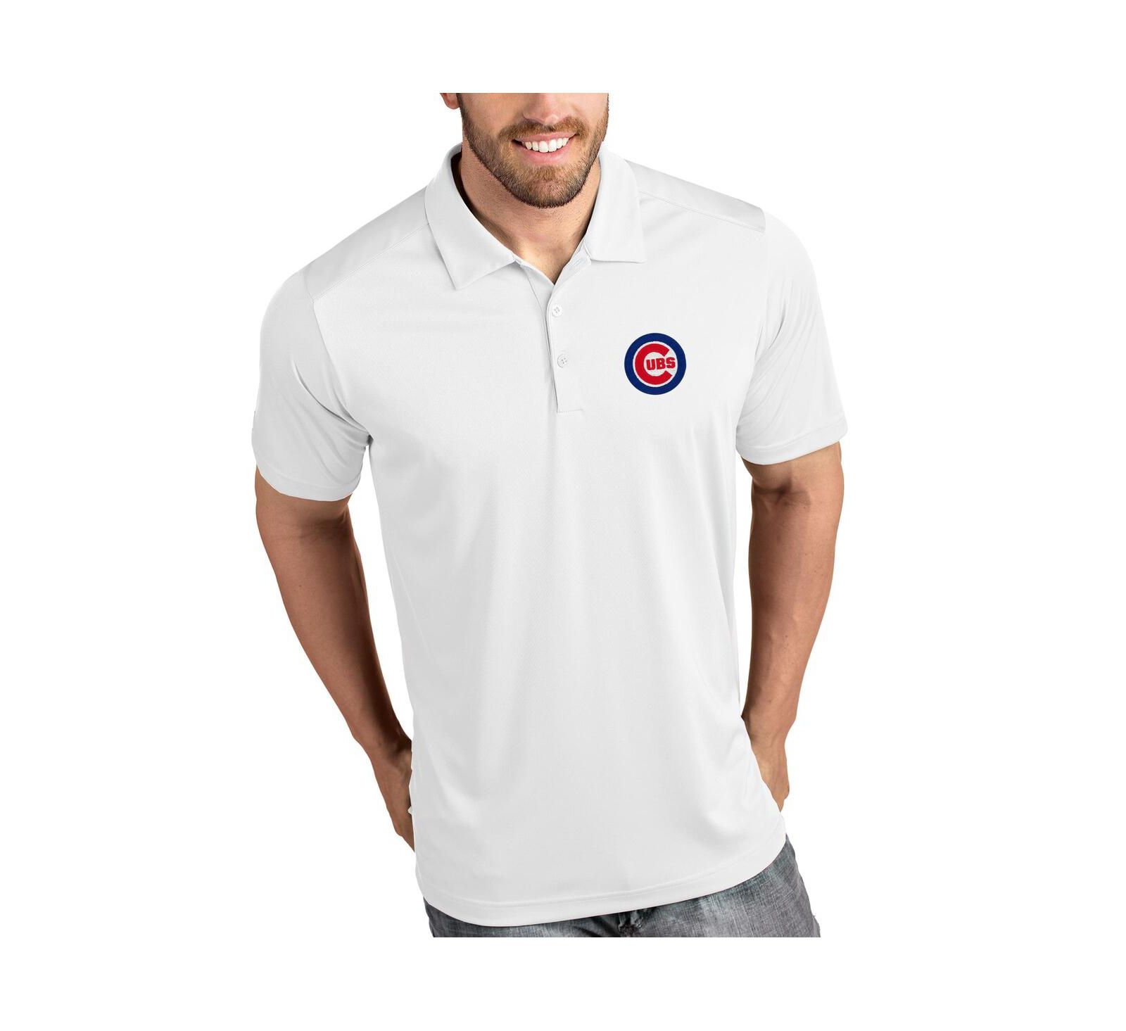 Antigua Men's White Chicago Cubs Tribute Polo