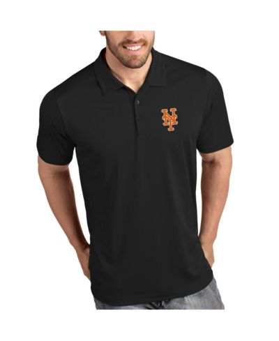 Мужское поло Antigua Black New York Mets Tribute