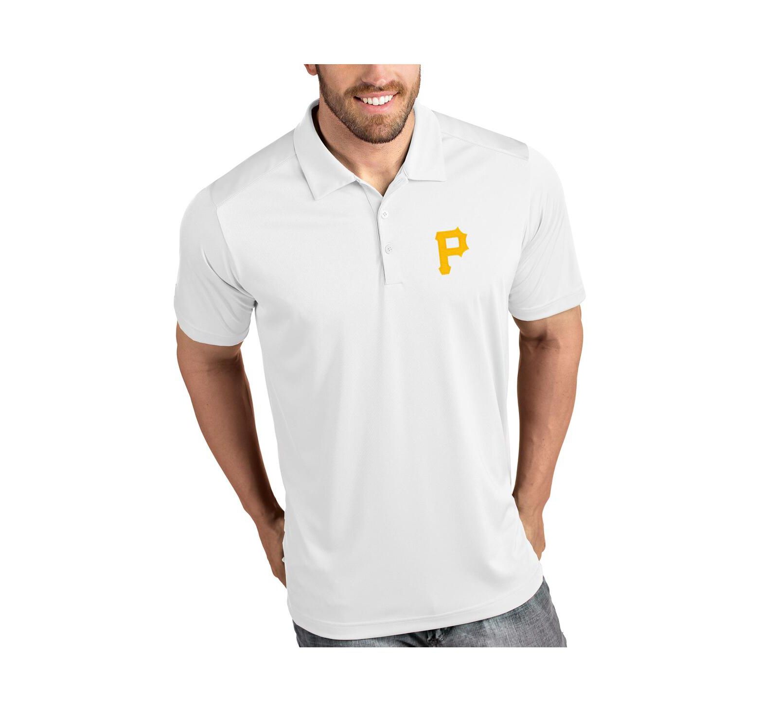 Мужская polo-рубашка Antigua White Pittsburgh Pirates Tribute