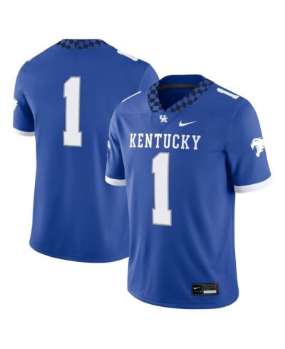 Мужская игровая джерси Nike #1 Royal Kentucky Wildcats