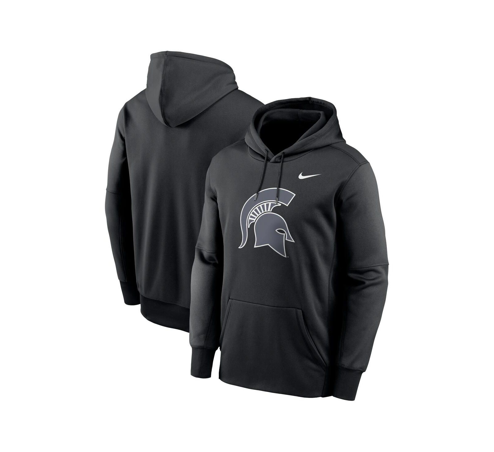 Мужское худи Nike Black Michigan State Spartans Performance Fleece
