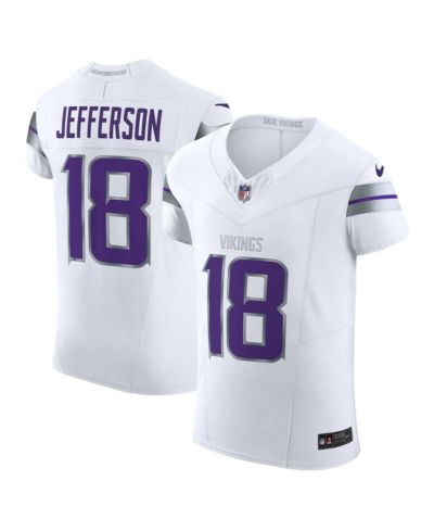 Мужская джерси Nike Justin Jefferson White Minnesota Vikings Alternate Vapor F.U.S.E. Elite Player