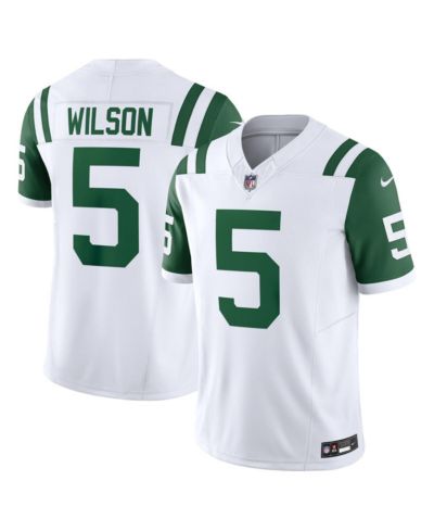 Nike Men's Garrett Wilson White New York Jets Classic Alternate Vapor F.U.S.E. Limited Jersey