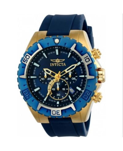 Мужские часы Invicta 22525 Aviator Quartz Blue Dial