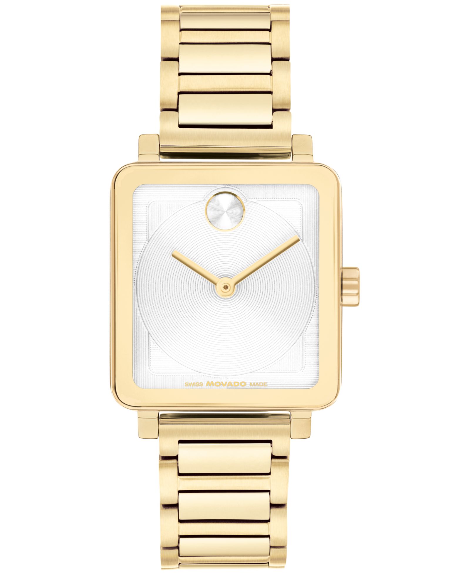 Movado Women's Bold Evolution 2.0 Swiss Quartz Ionic Plated Light Gold Steel Watch 26mm