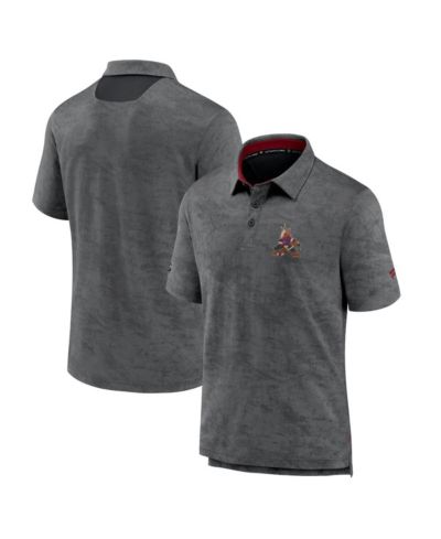 Мужское поло Fanatics Black Arizona Coyotes Authentic Pro Rink