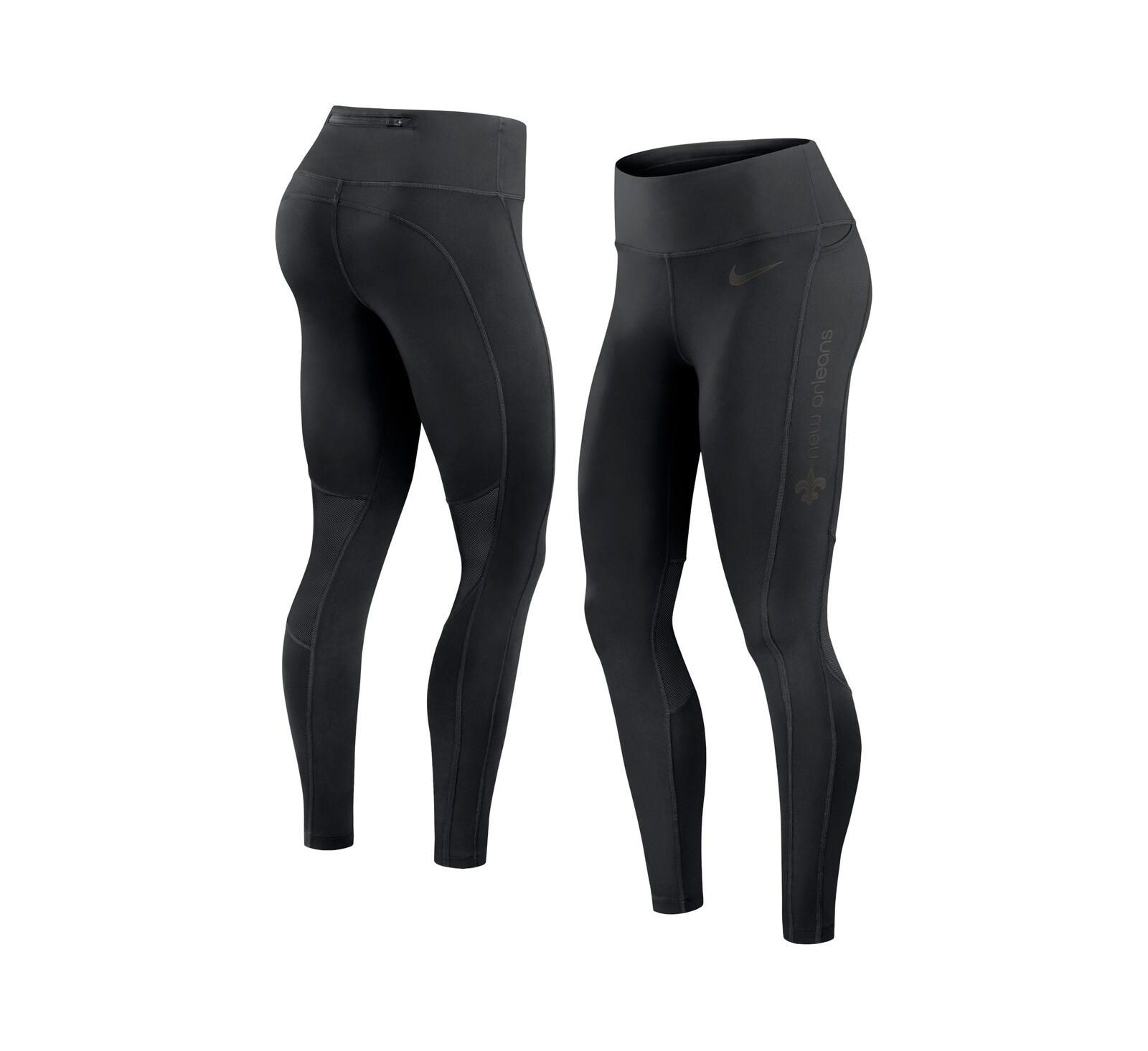 Nike Women's Black New Orleans Saints Performance Leggings
