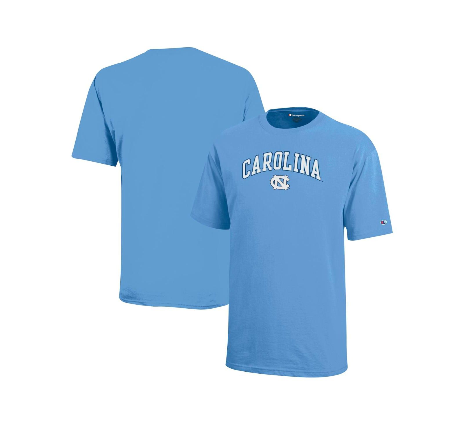 Футболка с логотипом North Carolina Tar Heels цвета каролинского синего для мальчиков и девочек Champion
