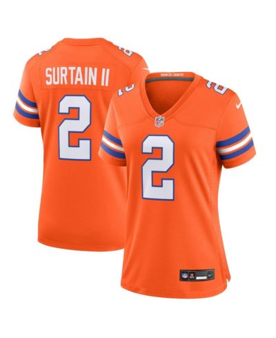 Мужская игровая джерси Nike Patrick Surtain II Denver Broncos Mile High Collection 1977 Throwback