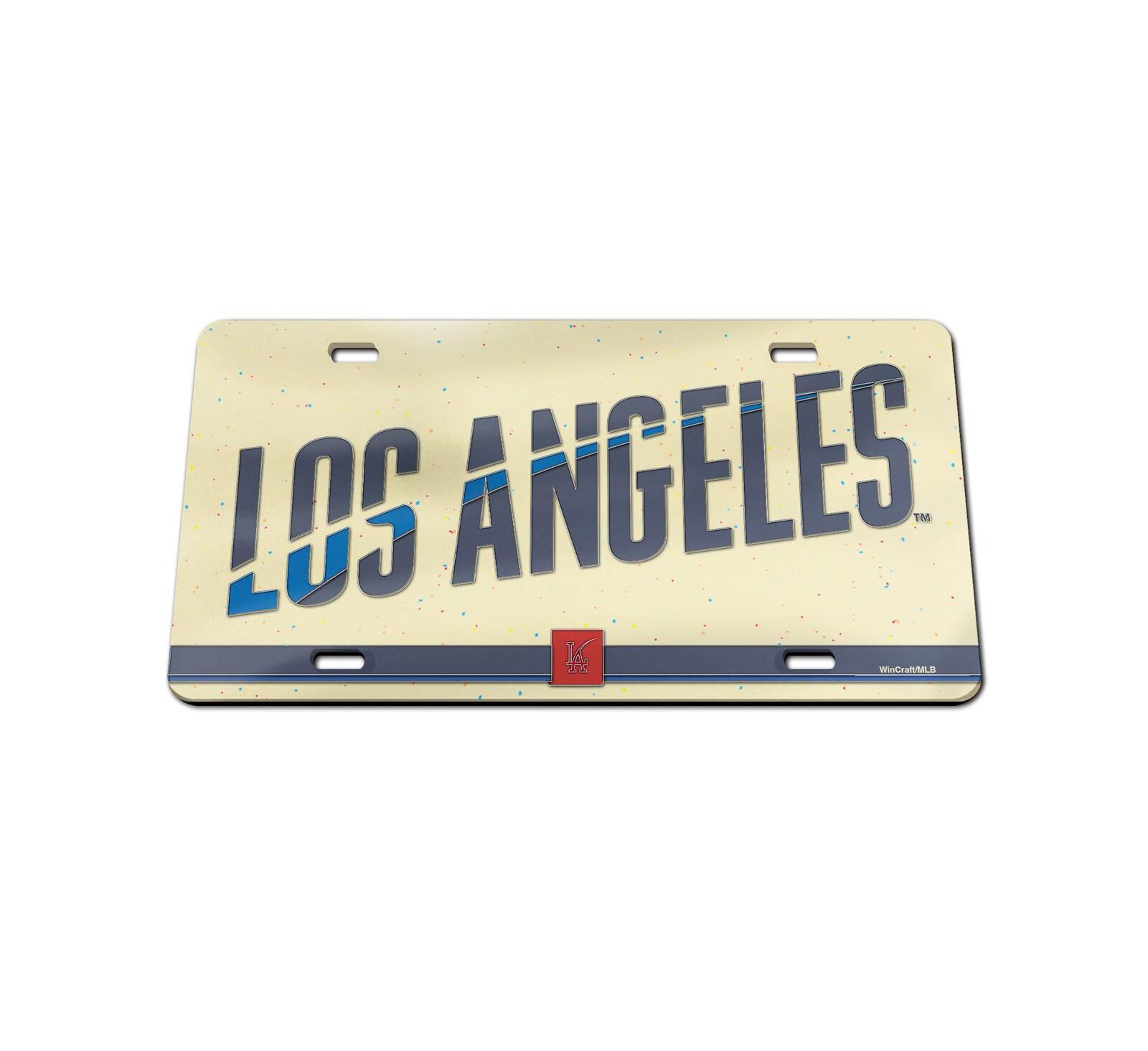 Номерная табличка Wincraft Los Angeles Dodgers 2024 City Connect Laser Cut Acrylic License Plate