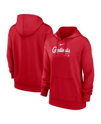 Nike Женское худи Performance коллекции Authentic St. Louis Cardinals красного цвета