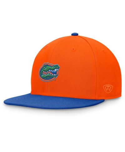 Мужская двухцветная приталенная кепка Top of the World Orange/Royal Florida Gators Rally