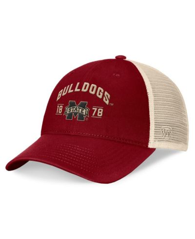 Кепка Top of the World Men's Maroon Mississippi State Bulldogs Heritage Waylon Trucker Adjustable