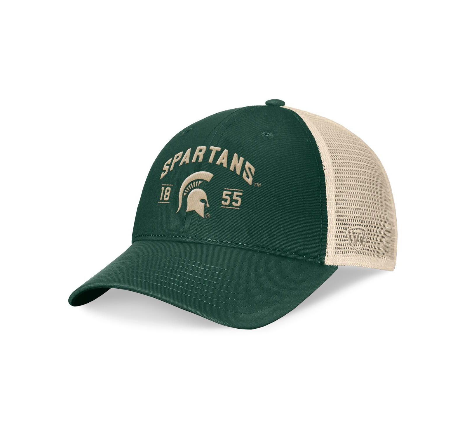 Top of the World Men's Green Michigan State Spartans Heritage Waylon Trucker Adjustable Hat