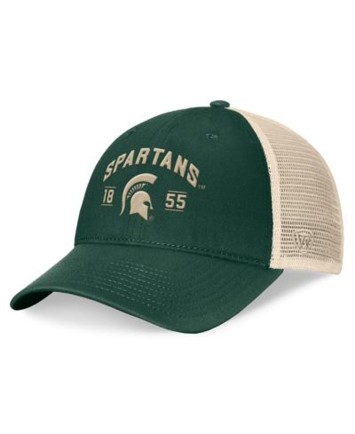 Мужская кепка Top of the World Green Michigan State Spartans Heritage Waylon Trucker, регулируемая