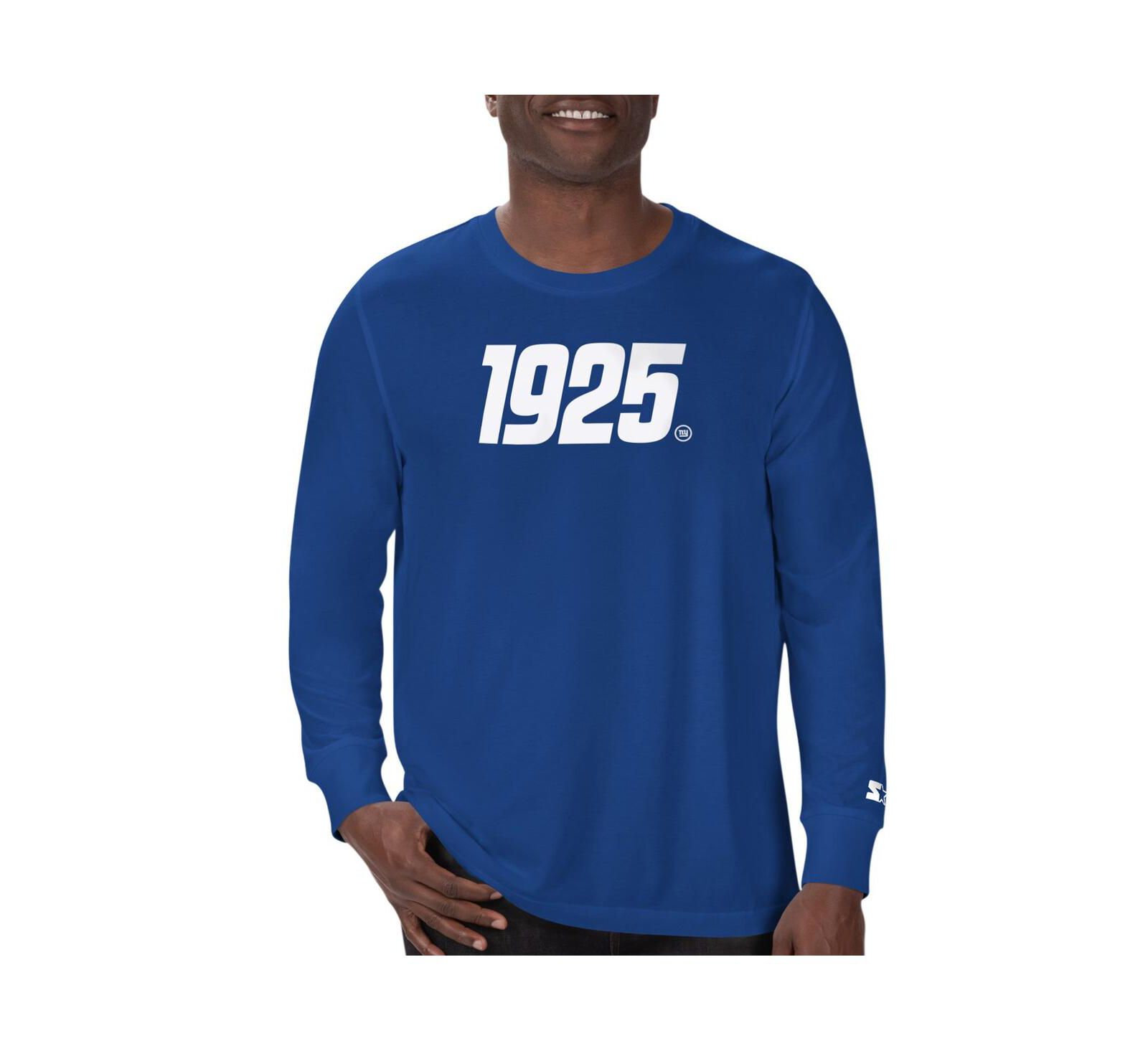 Starter Men's Royal New York Giants 1925 Collection Long Sleeve T-Shirt