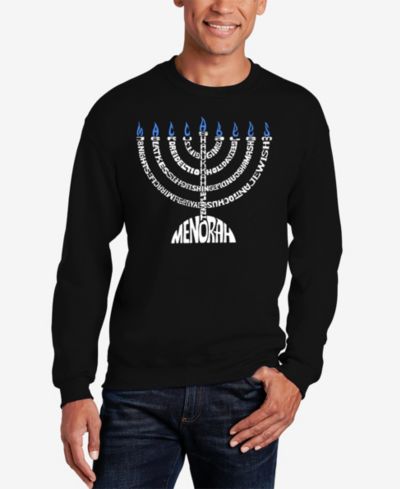 Мужское свитшот LA Pop Art Menorah Word Art Crewneck