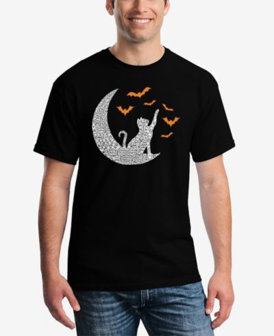 LA Pop Art Men's Lunar Bats Word Art T-Shirt