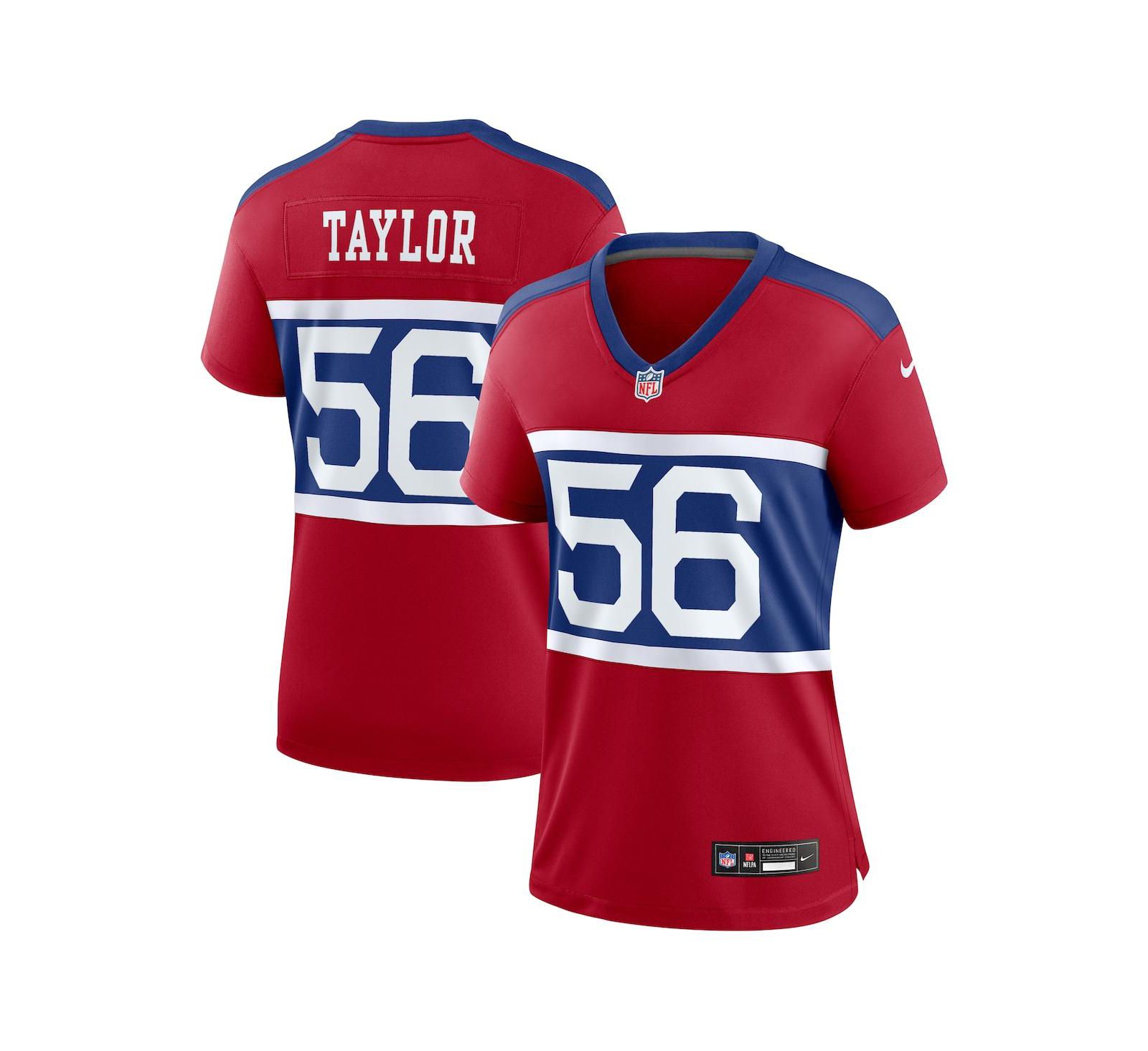 Nike Женская игровая джерси Lawrence Taylor Century Red New York Giants Alternate Retired Player